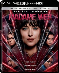 Cover Image for 'Madame Web [4K Ultra HD + Blu-ray + Digital]'