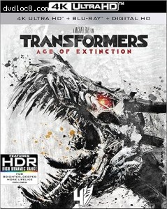 Transformers: Age of Extinction [4K Ultra HD + Blu-Ray + Digital] Cover