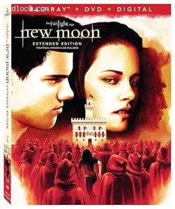 Twilight Saga, The: New Moon (Extended Edition) [Blu-Ray + DVD + Digital] Cover