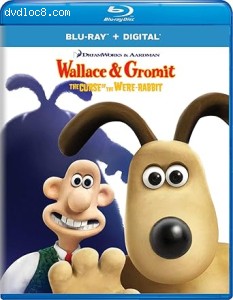 Wallace &amp; Gromit in The Curse of the Were-Rabbit [Blu-Ray + Digital] Cover