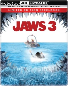 Jaws 3 (Limited Edition SteelBook) [4K Ultra HD + Blu-ray 3D + Blu-ray] Cover