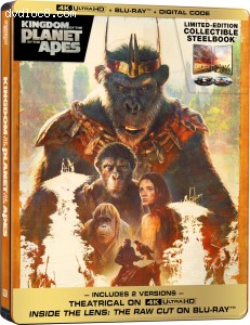 Kingdom of the Planet of the Apes (Limited Edition Collectible Steelbook) [4K Ultra HD + Blu-ray + Digital 4K] Cover