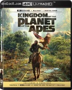 Kingdom of the Planet of the Apes (Theatrical &amp; Raw Cut) [4K Ultra HD + Blu-Ray + Digital] Cover