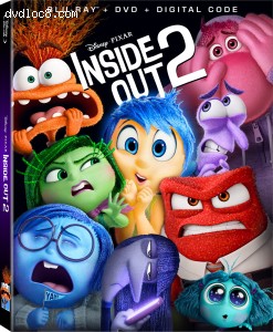 Inside Out 2 [Blu-Ray + DVD + Digital] Cover