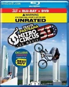 Nitro Circus: The Movie 3D - Unrated (Best Buy Exclusive) [Blu-Ray 3D + Blu-Ray + DVD] Cover