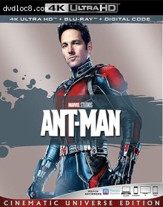 Ant-Man (Cinematic Universe Edition) [4K Ultra HD + Blu-Ray + Digital] Cover