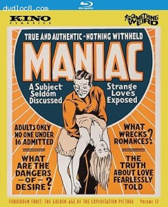 Maniac (Forbidden Fruit: The Golden Age of the Exploitation Picture Vol. 17) [Blu-Ray] Cover