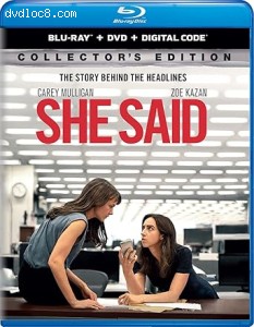 She Said (Collector's Edition) [Blu-Ray + DVD + Digital] Cover