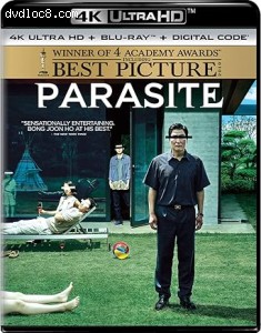 Parasite [4K Ultra HD + Blu-Ray + Digital] Cover