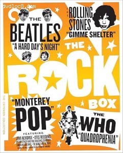 Rock Box, The (A Hard Day's Night / Gimmie Shelter / Monterey Pop / Quadrophenia) (The Criterion Collection) [Blu-Ray] Cover