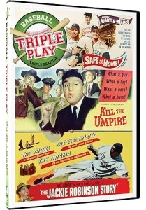 Triple Play - Baseball Triple Feature (Safe at Home! / Kill the Umpire / The Jackie Robinson Story) Cover