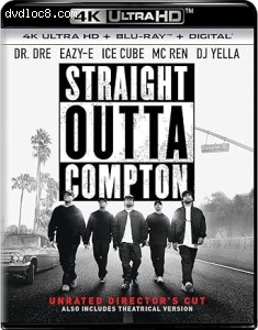 Straight Outta Compton (Unrated Director's Cut) [4K Ultra HD + Blu-Ray + Digital] Cover