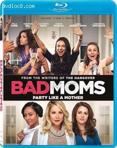 Bad Moms [Blu-Ray + DVD + Digital] Cover