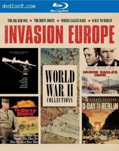 Invasion Europe: 70th Anniversary War Collection (The Big Red One / The Dirty Dozen / Where Eagles Dare / George Stevens: D-Day to Berlin) [Blu-Ray] Cover