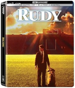 Rudy (30th Anniversary Edition SteelBook) [4K Ultra HD + Blu-Ray + Digital] Cover