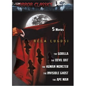 Horror Classics Vol. 1 (The Gorilla / The Devil Bat / The Human Monster / The Invisible Ghost / The Ape Man) Cover