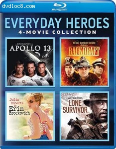 Everyday Heroes 4-Movie Collection (Apollo 13 / Backdraft / Erin Brockovich / Lone Survivor) [Blu-Ray] Cover