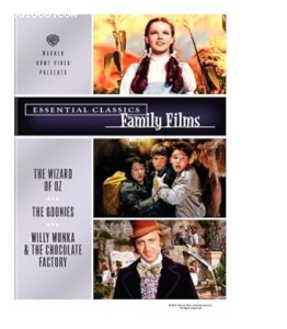 Essential Classics - Family Films (The Wizard of Oz / The Goonies / Willy Wonka and the Chocolate Factory) Cover