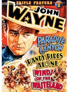 John Wayne Triple Feature Volume 2 (Paradise Canyon / Randy Rides Alone / Winds of the Wasteland) Cover