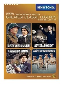 TCM Greatest Classic Legends Film Collection: Henry Fonda (Battle of the Bulge / Advise and Consent / The Wrong Man / Mister Roberts) Cover