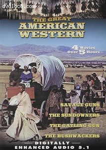 Great American Western Vol. 12, The (Savage Gun / The Sundowners / The Gatling Gun / The Bushwhackers) Cover