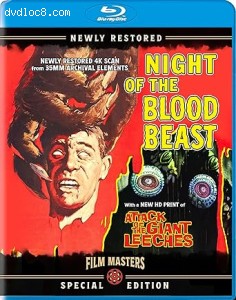 Night of the Blood Beast / Attack of the Giant Leeches (Double Feature - Special Edition) [Blu-Ray] Cover