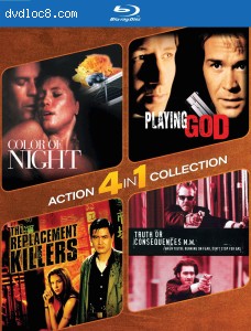 Action 4-in-1 Collection (Color of Night / Playing God / The Replacement Killers / Truth of Consequences, N.M.) [Blu-Ray] Cover