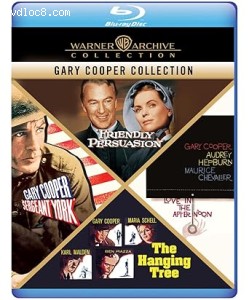Gary Cooper 4-Film Collection (Friendly Persuasion / Sergeant York / Love in the Afternoon / The Hanging Tree) [Blu-Ray] Cover
