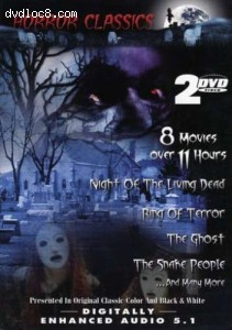 Horror Classics Vol. 7 &amp; 8 (Night of the Living Dead / Ring of Terror / The Ghost / The Snake People / Don't Look in the Basement / House on Haunted Hill / The Sphinx / Werewolf in a Girls' Dormitory) Cover