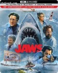 Cover Image for 'Jaws (SteelBook / 50th Anniversary Edition) [4K Ultra HD + Blu-ray + Digital 4K]'