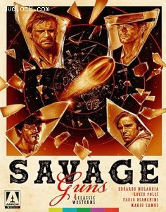 Savage Guns: 4 Classic Westerns Volume 3 (I Want Him Dead / El Puro / Wrath of the Wind / Four of the Apocalypse - Limited Edition) [Blu-Ray] Cover