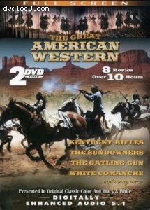 Great American Western Vol. 8, The (Kentucky Rifles / The Sundowners / The Gatling Gun / White Comanche / Savage Guns / The Bushwhackers / Great American West / Bells of San Angelo) Cover
