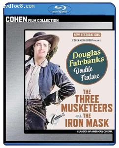 Douglas Fairbanks Double Feature (The Three Musketeers / The Iron Mask) [Blu-Ray] Cover