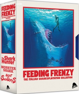 Feeding Frenzy: The Italian Sharksploitation Collection (The Shark Hunter / Monster Shark / Night of the Sharks - Severin Films Exclusive) [Blu-Ray + CD] Cover