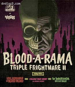 Blood-A-Rama Triple Frightmare II (Love Goddesses of Blood Island / Follow That Skirt / The Undertaker and His Pals) [Blu-Ray] Cover