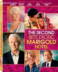 Second Best Exotic Marigold Hotel, The [Blu-Ray + Digital] Cover