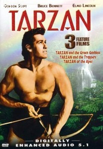 Tarzan: 3 Feature Films (Tarzan and the Green Goddess / Tarzan and the Trappers / Tarzan of the Apes) Cover