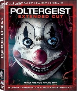 Poltergeist (Extended Cut) [Blu-Ray 3D + Blu-Ray + Digital] Cover