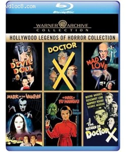 Hollywood Legends of Horror Collection (The Devil Doll / Doctor X / Mad Love / Mark of the Vampire / The Mask of Fu Manchu / The Return of Doctor X) [Blu-Ray] Cover