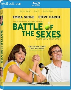 Battle of the Sexes [Blu-Ray + DVD + Digital] Cover