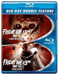 Friday the 13th Part V: A New Beginning / Friday the 13th Part VI: Jason Lives (Double Feature) [Blu-Ray] Cover