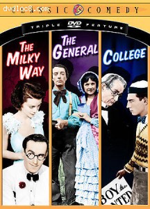 Classic Comedy Triple Feature Vol. 1 (The Milky Way / The General / College) Cover