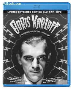 Boris Karloff: The Man Behind the Monster (Limited Extended Edition) [Blu-Ray + DVD] Cover