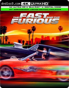 Fast and the Furious, The (SteelBook / 25th Anniversary Edition) [4K Ultra HD + Blu-ray + Digital 4K] Cover