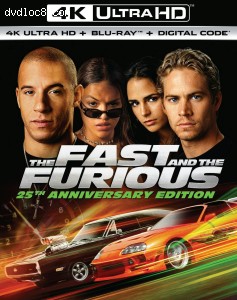 Fast and the Furious, The (25th Anniversary Edition) [4K Ultra HD + Blu-ray + Digital 4K] Cover