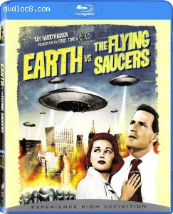 Earth vs. the Flying Saucers (Color &amp; B&amp;W) [Blu-Ray] Cover