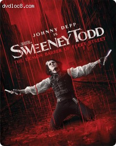 Sweeney Todd: The Demon Barber of Fleet Street (SteelBook / Limited Edition) [4K Ultra HD + Blu-ray + Digital Cover