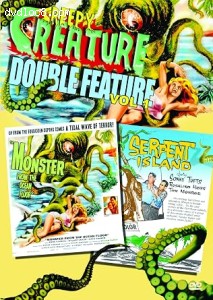 Creepy Creature Double Feature Volume 1 (Monster from the Ocean Floor / Serpent Island) Cover