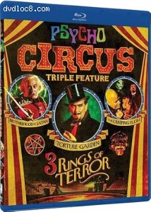 Psycho Circus: 3 Rings of Terror Triple Feature (The Brotherhood of Satan / Torture Garden / The Creeping Flesh) [Blu-Ray] Cover